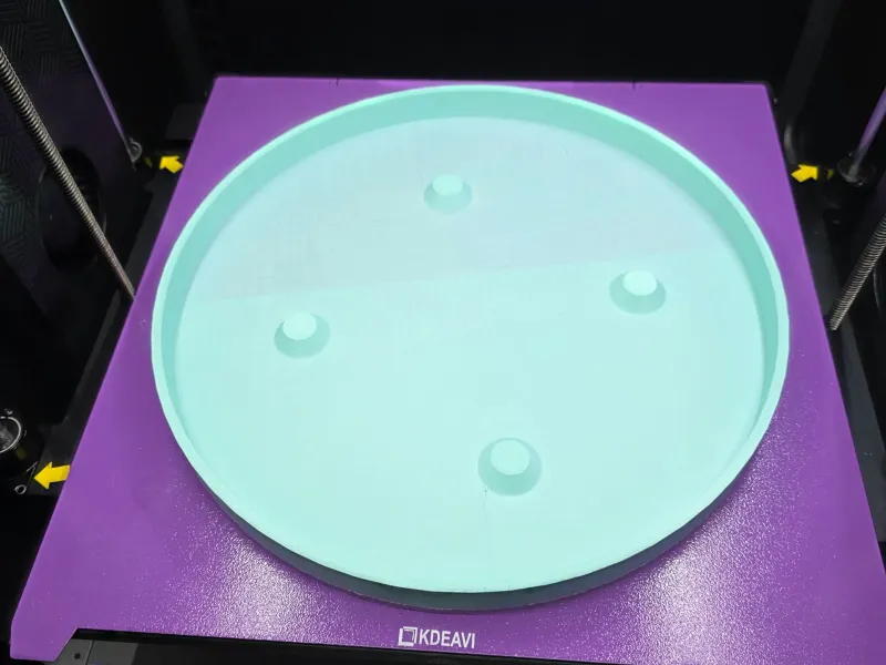 Water plate for large planter with drain holes