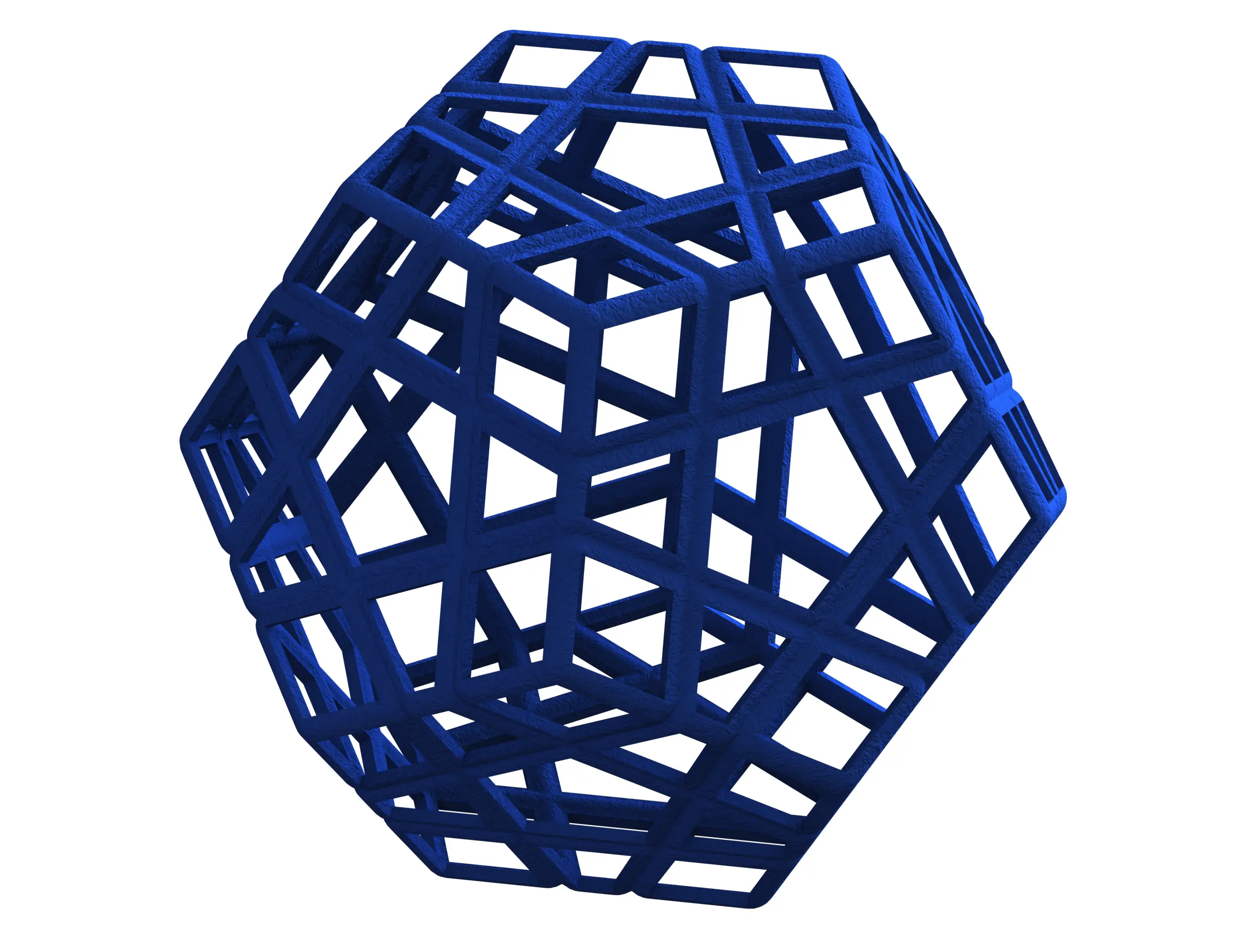 Wireframe Shape Geometric Megaminx Cube