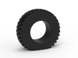 Offroad tire 75 deflated Scale 1:25-1