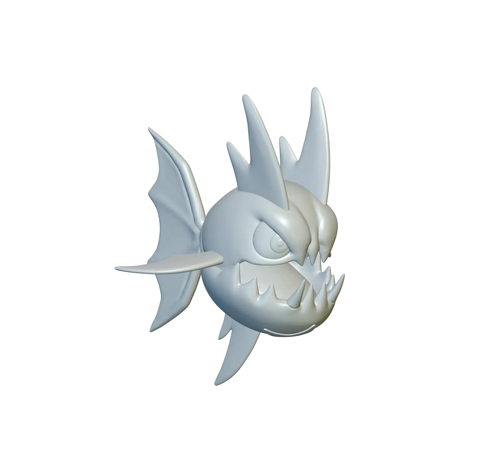 Pokemon Carvanha #318 - Ready for 3D Printing!