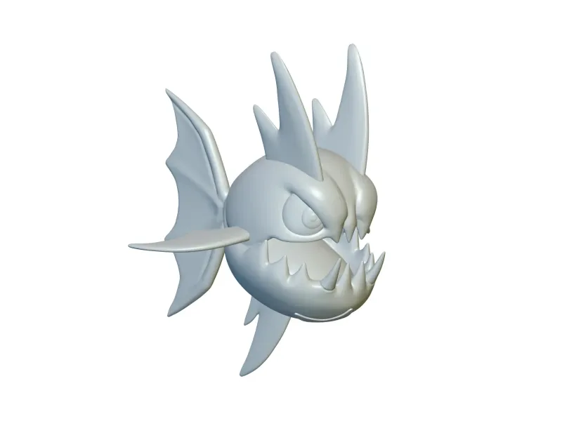 Pokemon Carvanha #318 - Prêt pour l'impression 3D !