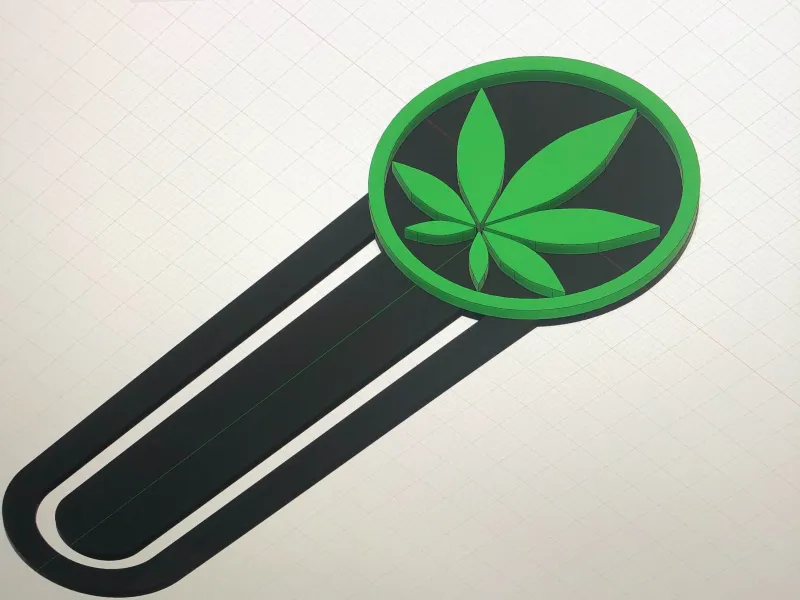 CANNABIS BOOKMARK MARCA PAGINAS