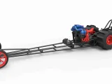 Diecast Moteur avant dragster turbo avec V8 Echelle 1:25-0