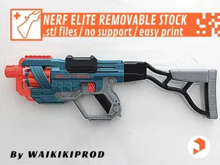Nerf Elite Removable Stock