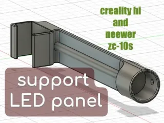support LED panel ( creality hi and neewer zc-10s )