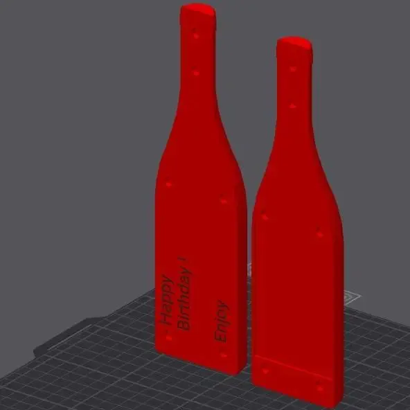 gift card holder, wine bottle shaped