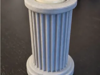 Modern Fluted Column Candle Holder tall