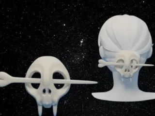 Skull Hairpin