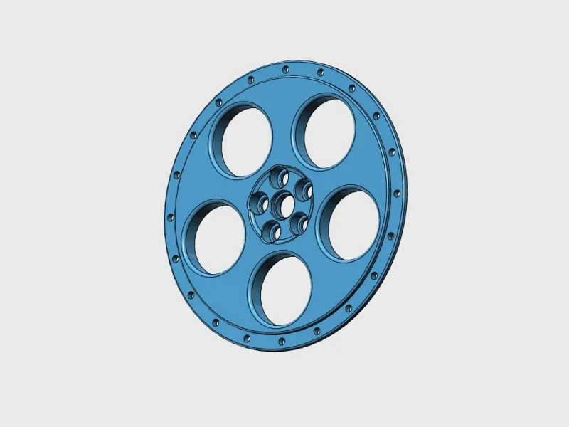 cool Golf GTI Wheel Disk design for 200mm diameter Wheel Kit
