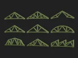 Steel Roof Frame Bundle  9 Structural Truss STL Designs-4