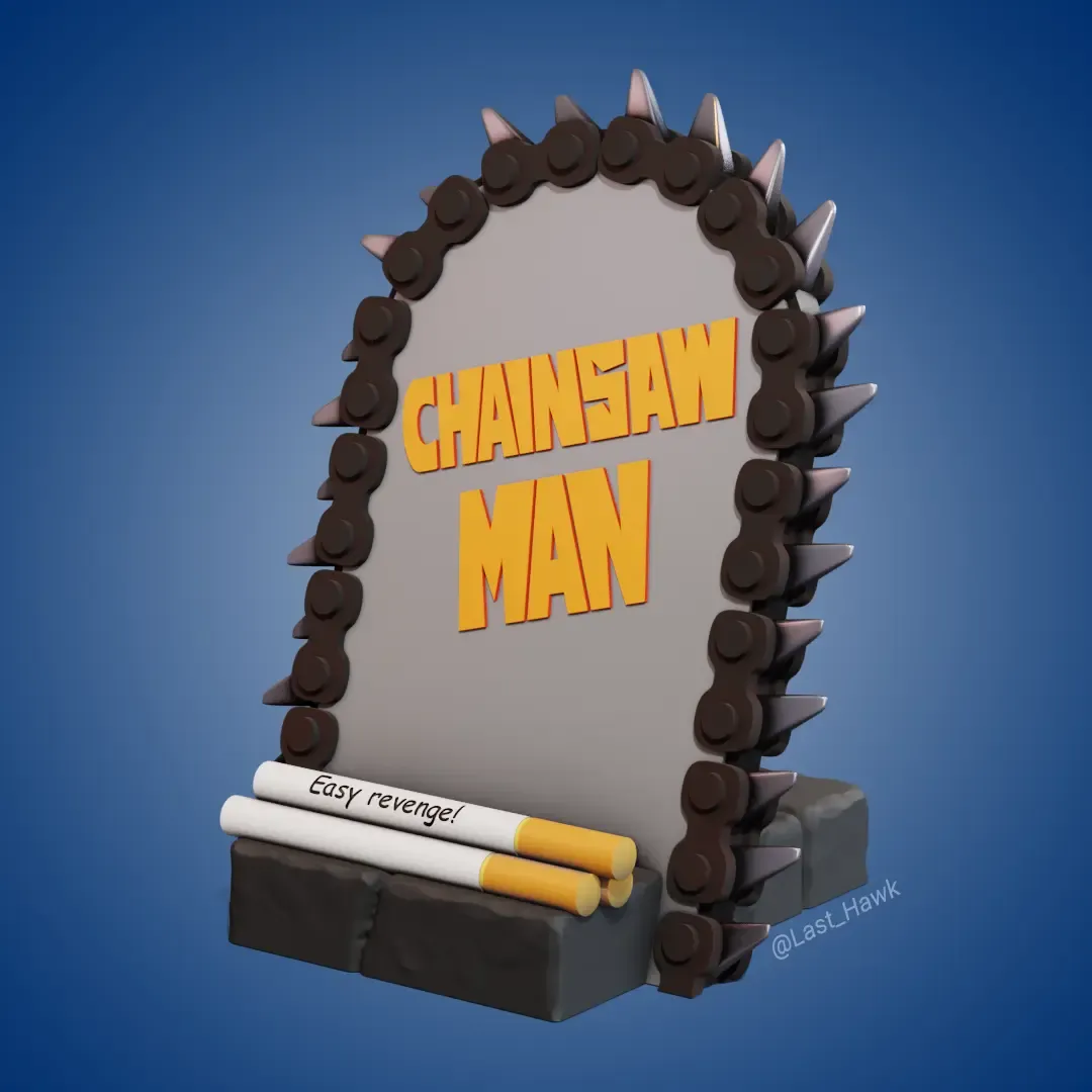 Chainsaw man phone stand