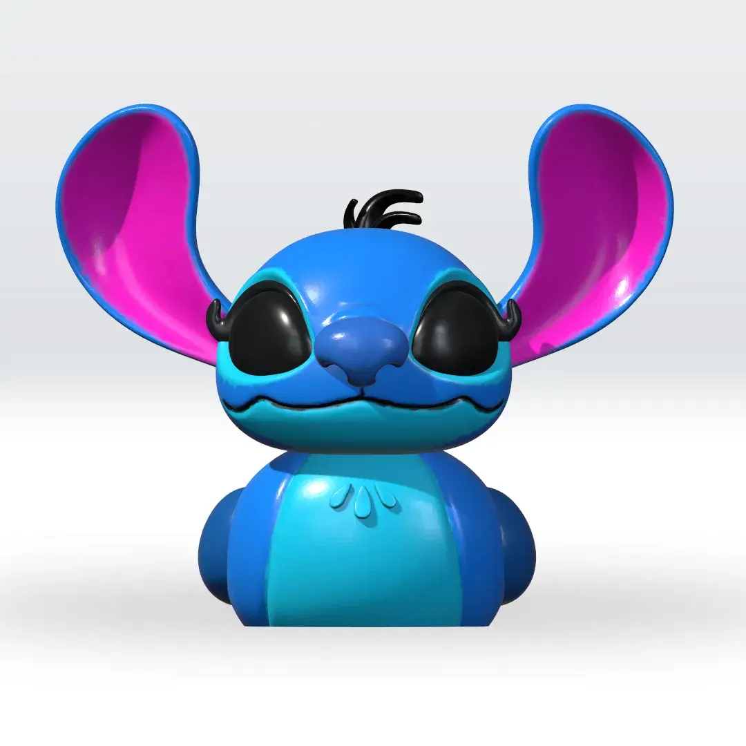 Flexi Stitch Multicolor 3D Model STL file Fanart Character