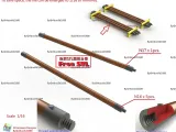 Tiger I Early Sectional Bore Cleaning Rod Set_D.(STL-16)-1