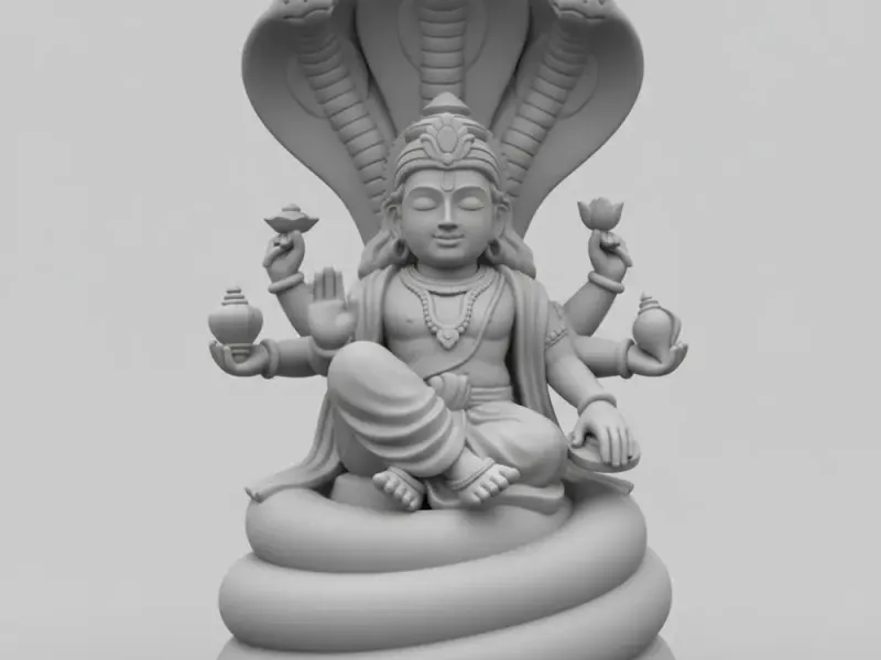 Lord Vishnu im yogischen Schlummer