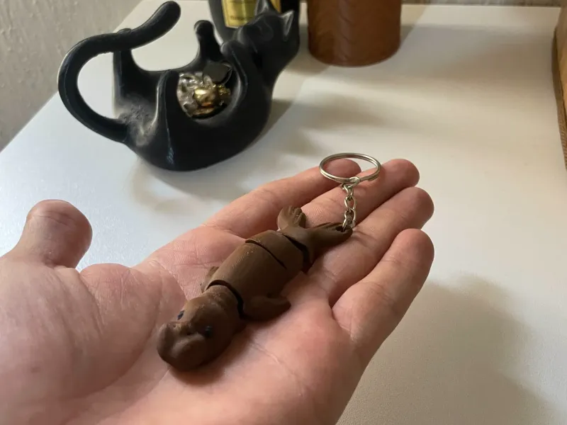 Flexible Sea Elephant Keychain – Cute Articulated 3D Print