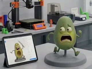 aguacate asustado