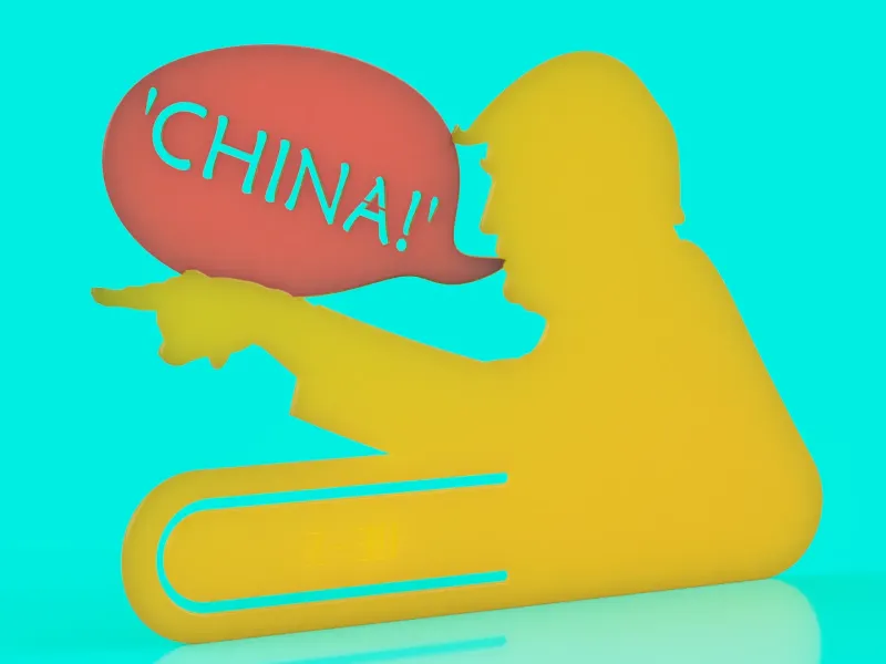 Trump 'China' Lesezeichen *Wettbewerbsbeitrag*