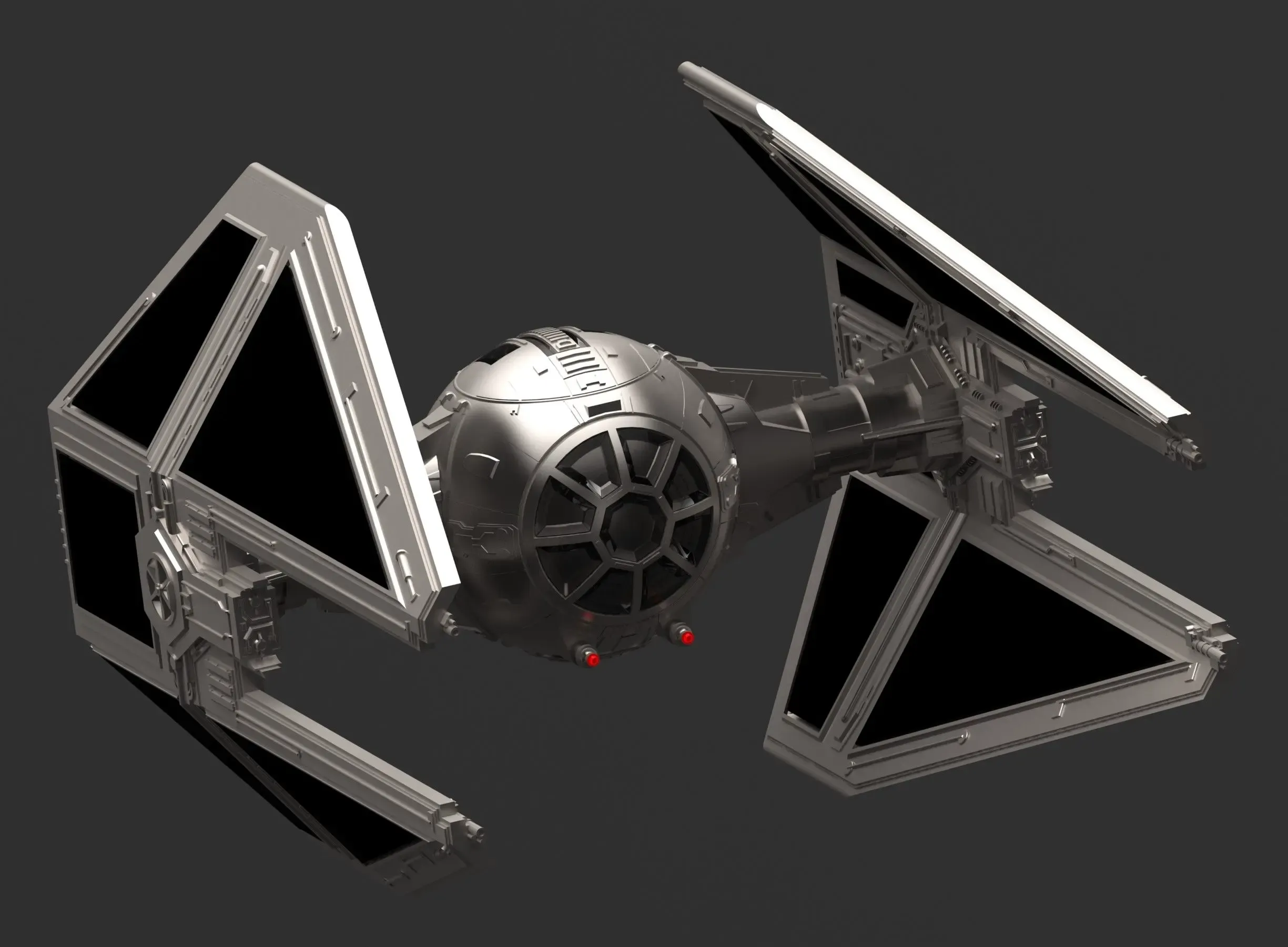 Star wars TIE Interceptor very well detailted scale 1:50