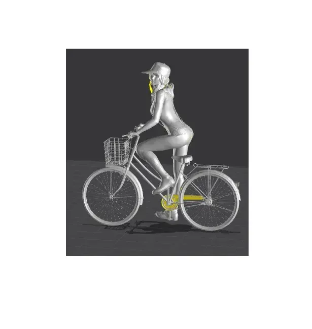 Rapariga na bicicleta
