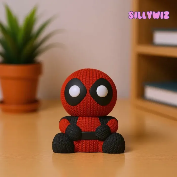 Knitting Pattern Deadpool Characters & Creatures STL Download - Cute Deadpool - Knitted ...