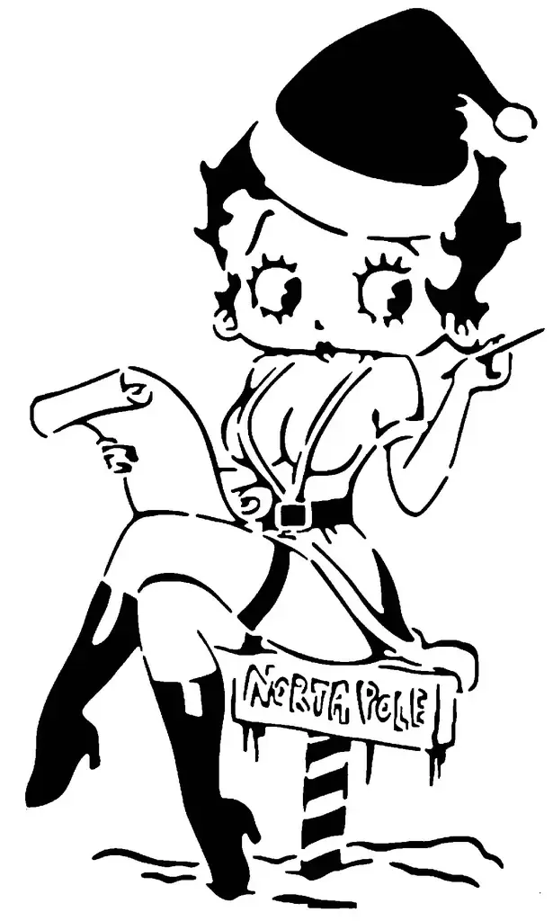 Betty Boop șablon 6
