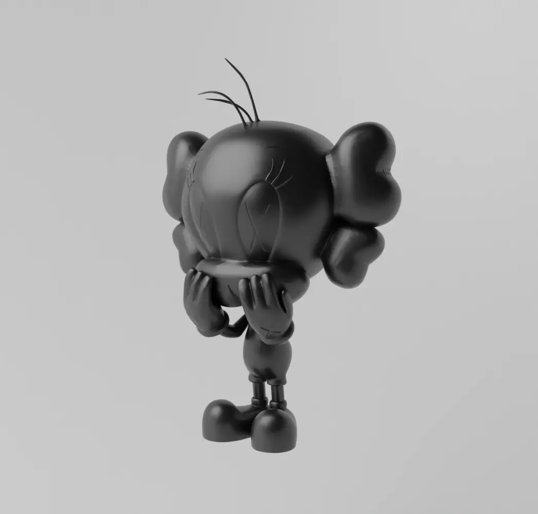 Kaws Tweety Art Toy Fan Art