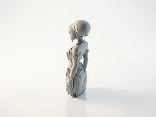 Anime Girl Figurine Manga Character 3D Printable