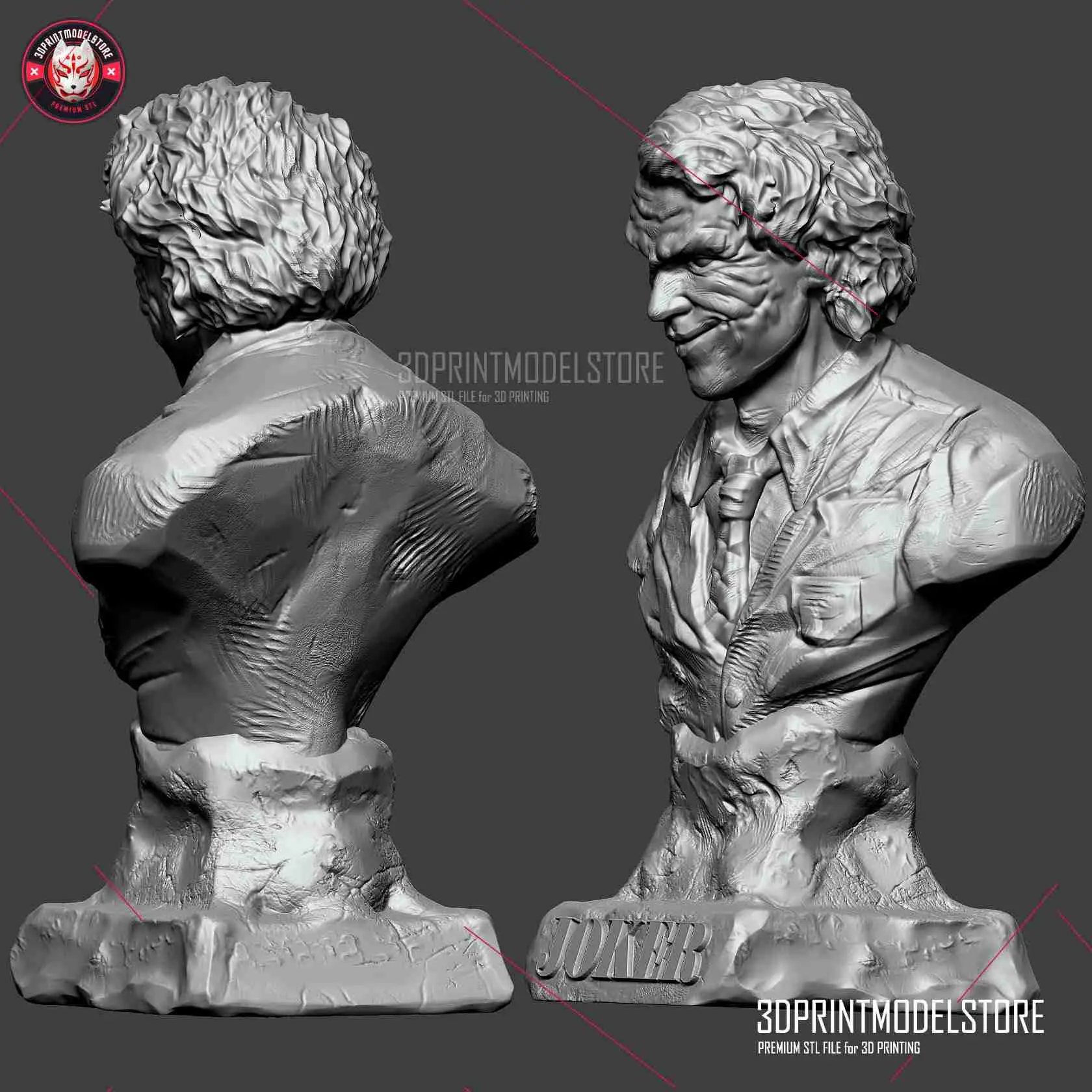 Heath Ledger Joker Sculpture Miniature Bust