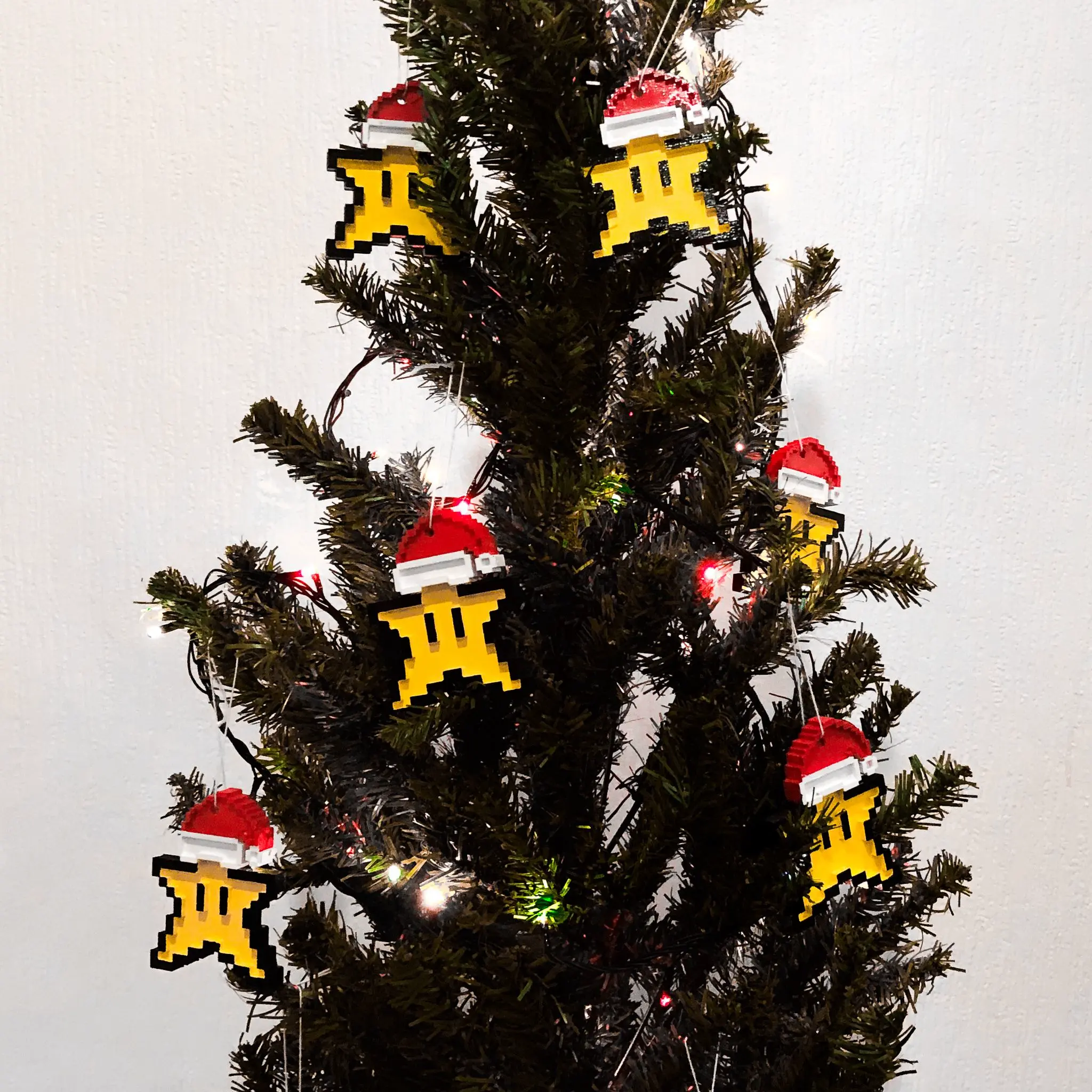 Mario Star Christbaumschmuck