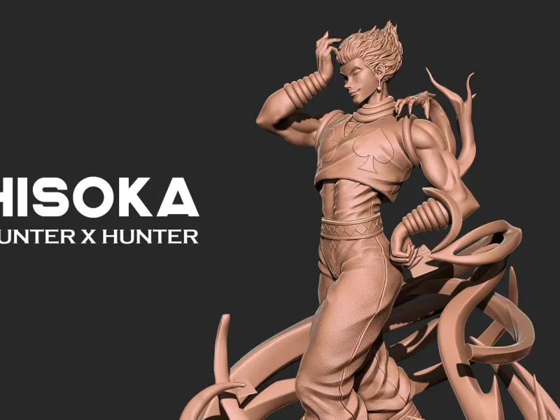 Модель для 3D-печати Хисока из Hunter X Hunter