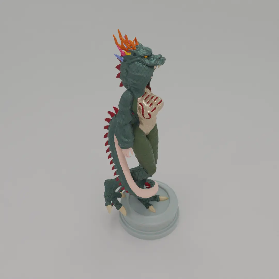 Creality Cloud Exclusive Model - Chinese Dragon Girl