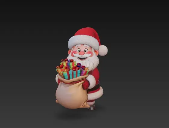 Santa Claus with gifts