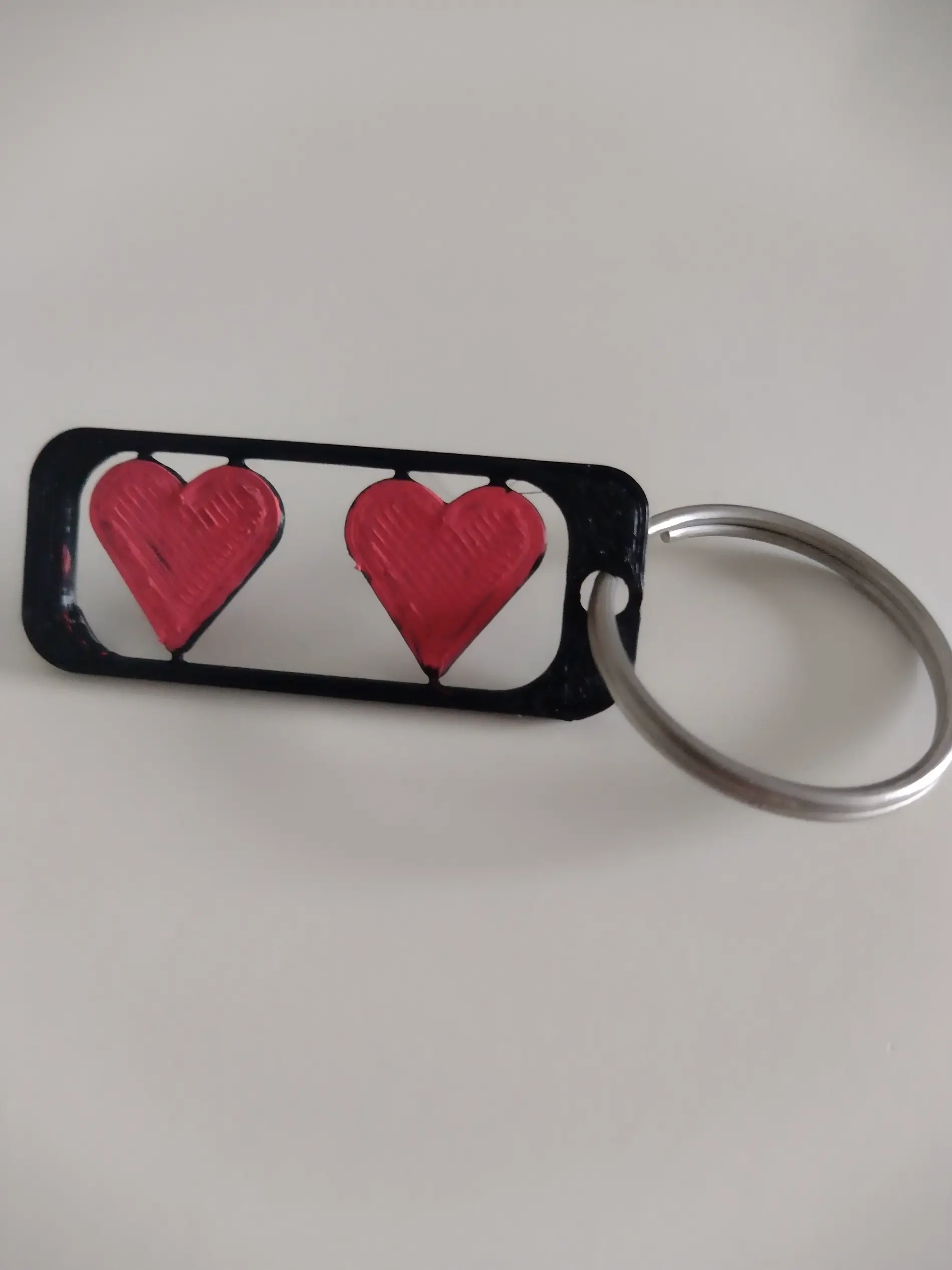 Valentines Hearts Keyring (V2)