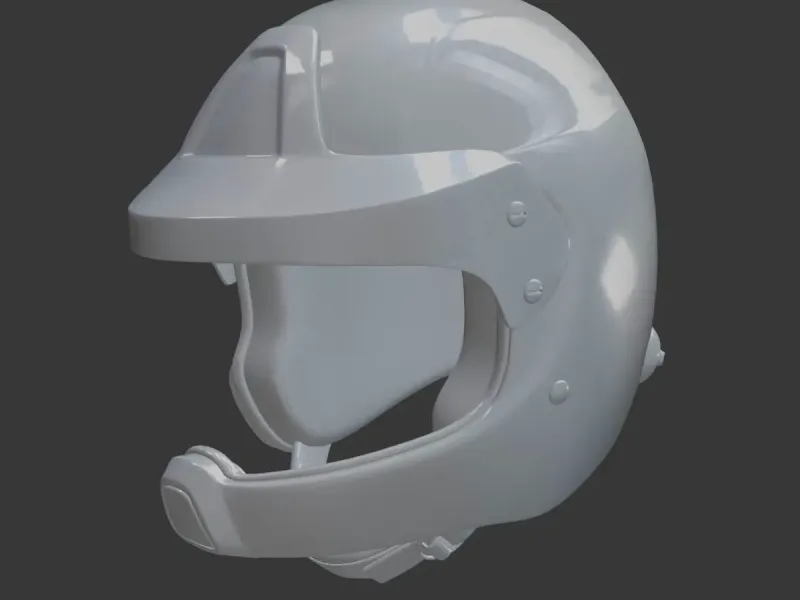 Full-Face Helmet – High Detail 3D Printable Protective