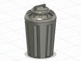 1/18 POUBELLE INTERIEUR / INDOOR TRASH CAN-0