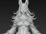 Blue Witch character with lightning-1