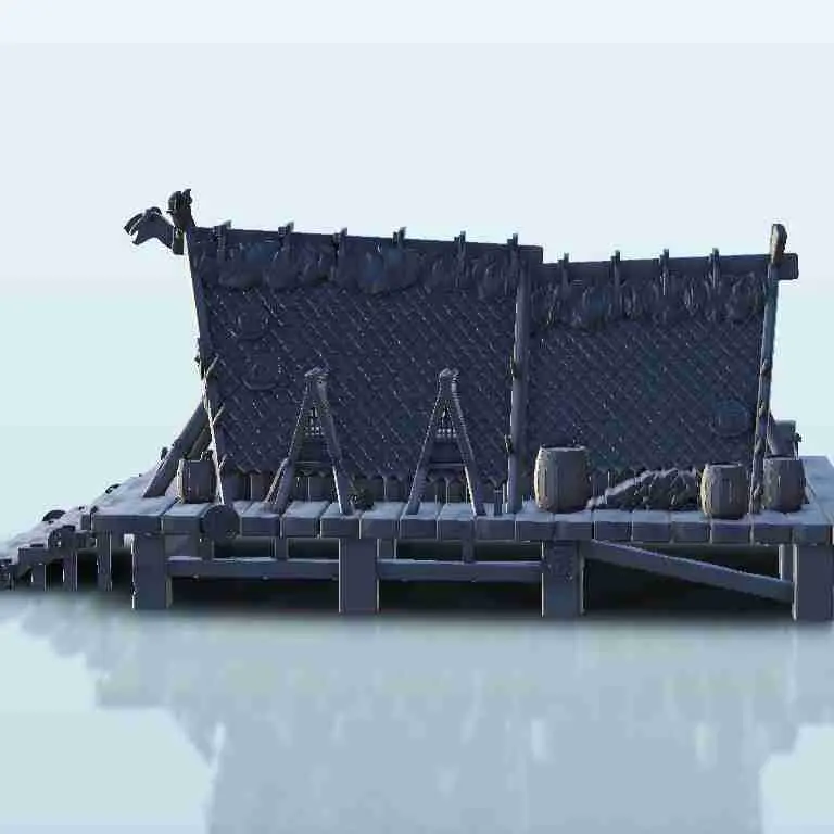 Viking huis 27 - decor middeleeuwse miniaturen warhammer