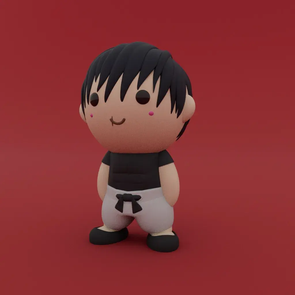 Characters & Creatures STL Download - Cute Little Toji Fushiguro ...