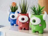 Cute Monster Planter-0
