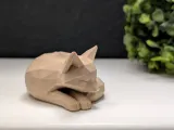 Low Poly Sleeping Fox-2