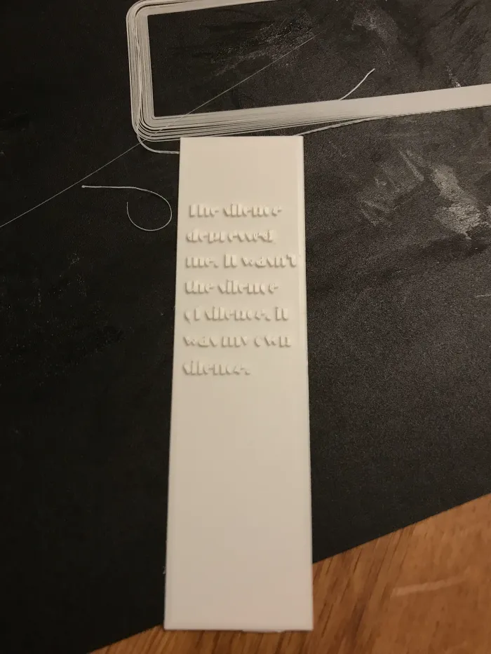 3D Printer Files | 3MF File | Sylvia Plath Quote Bookmark | Creality Cloud