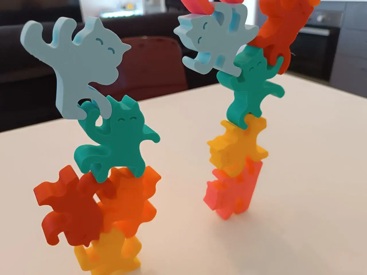 Ninja Cats Stacking Balance Game