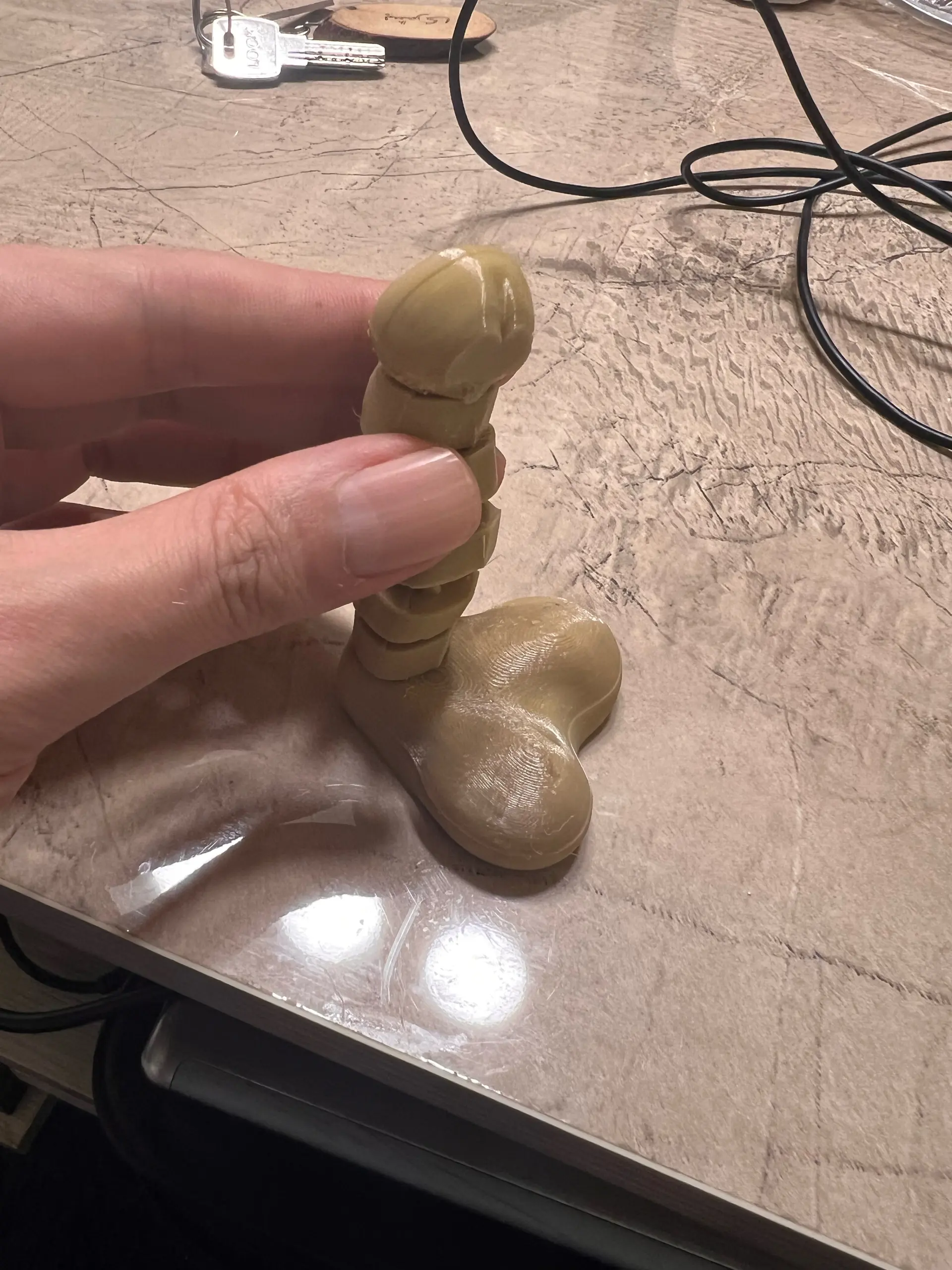Flexi dick with balls fidget