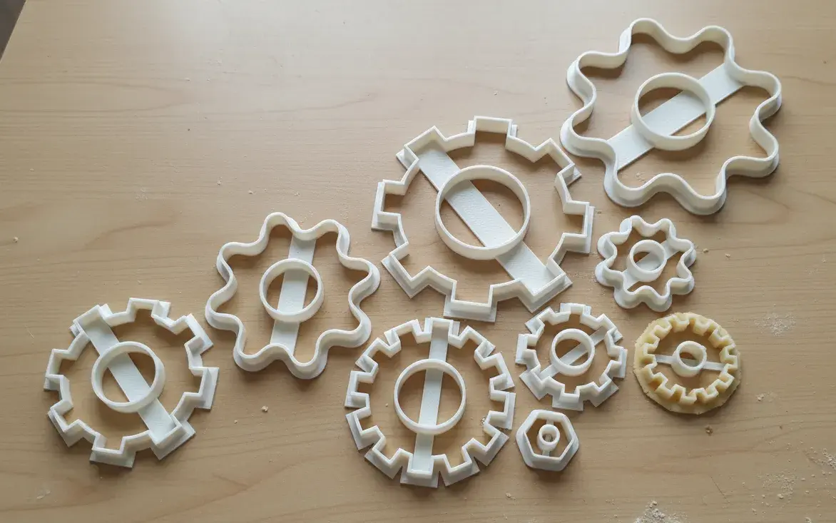 3D Printer Files | 3MF File | Cog shapes cookie cutter assortment ...