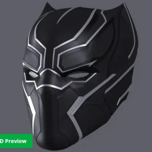 Black panther helmet