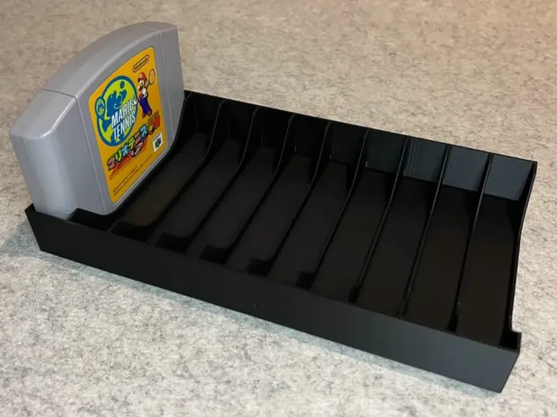 Games stand for Nintendo 64 N64 cartridges