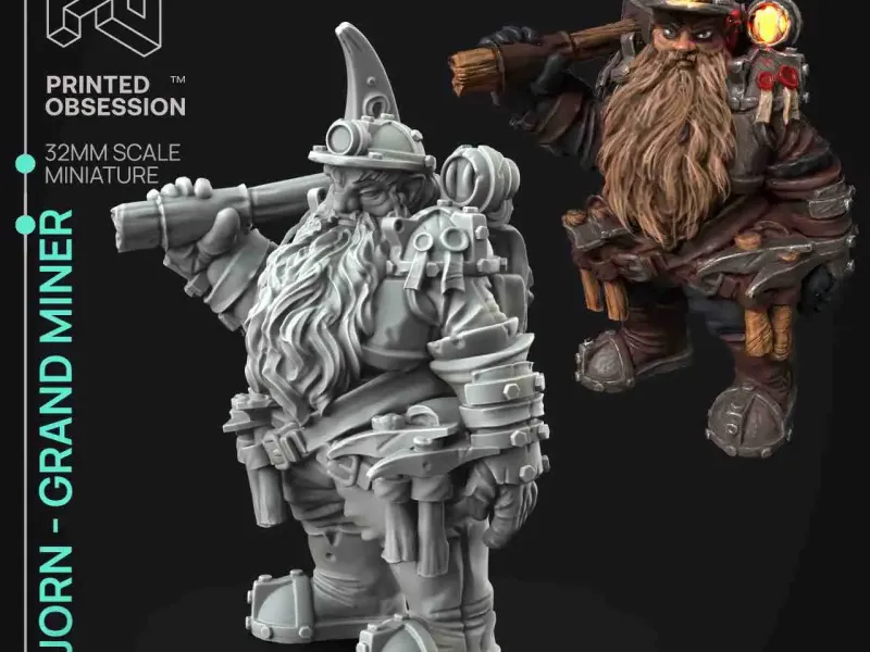 Bjorn - Grand Miner - Flesh of Gold-Presupported - Illustrat