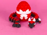 Cute Love Flexi Dragon  (Toy & Keychain)-6