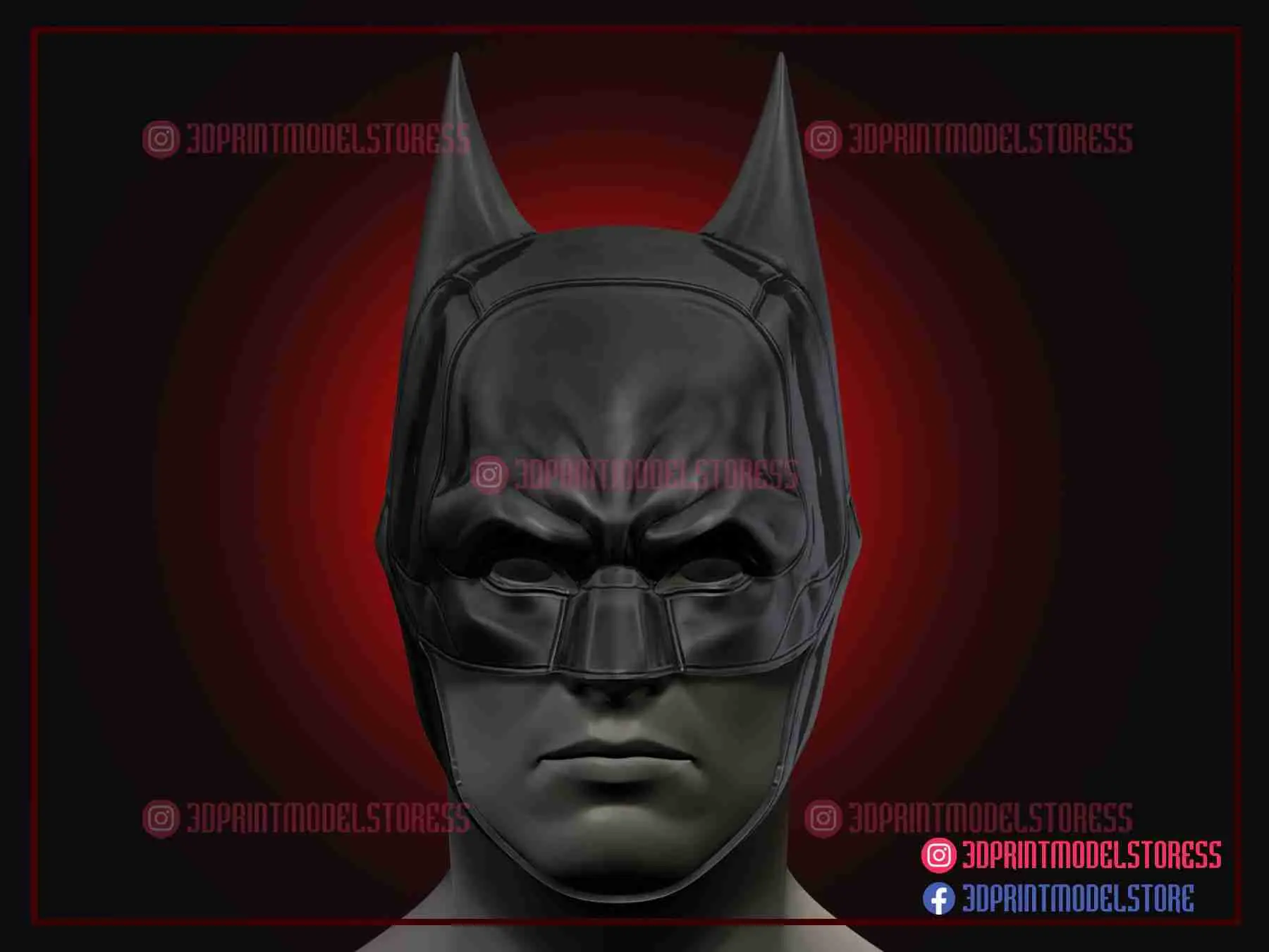 The Batman Helmet - Batman Cowl DC Comics Cosplay