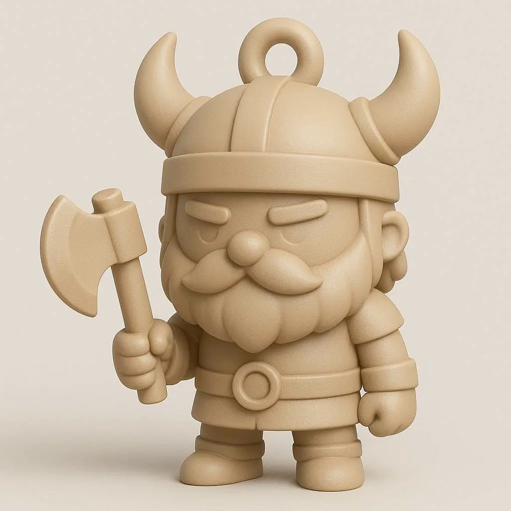 Chibi Viking Keychain STL”